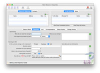Example input screen